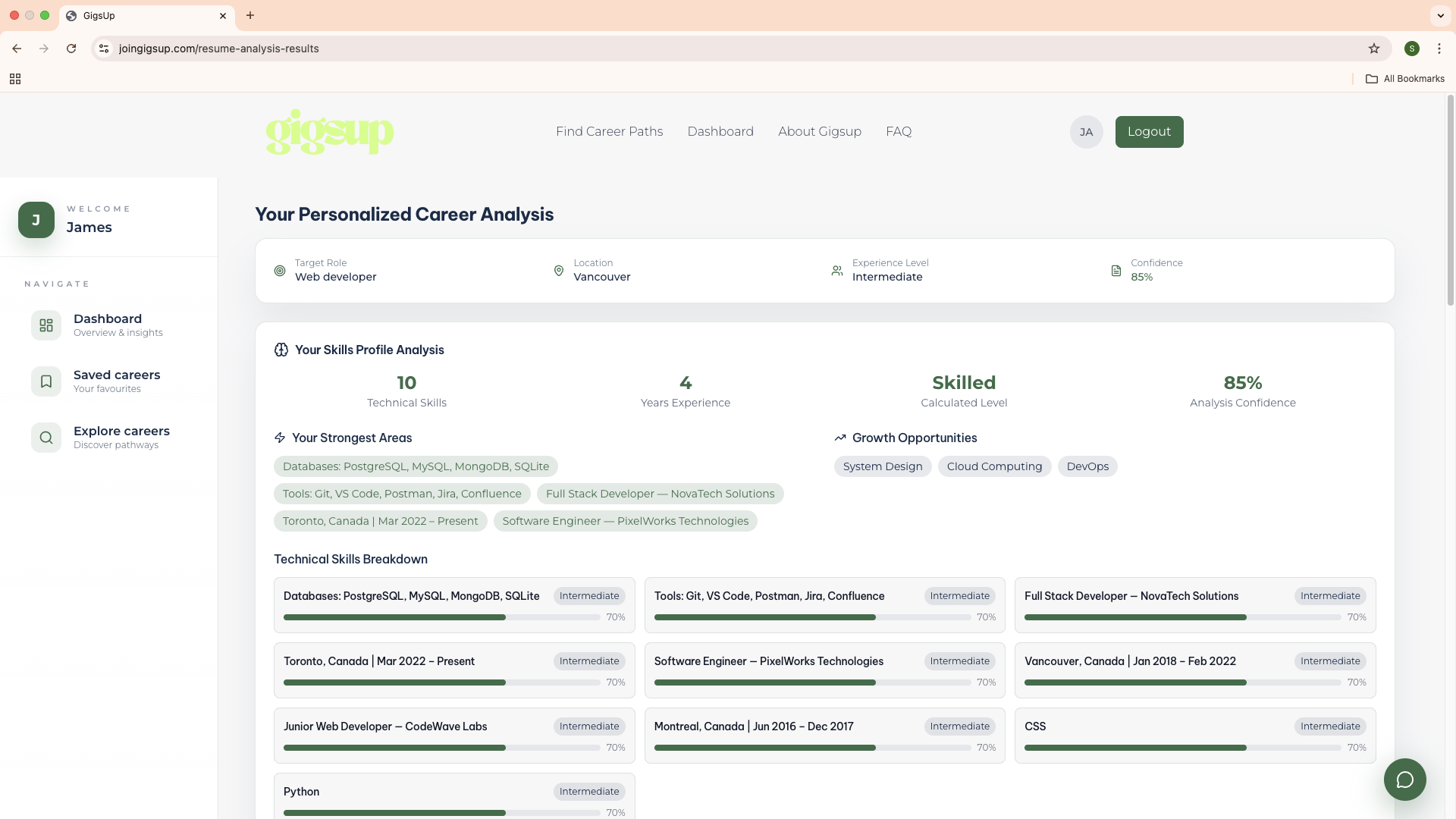 Your Saved Careers - Manage and organize your career interests